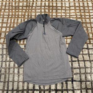 LBX Tactical Binter Defense 1/4 Zip Pullover Long Sleeve Shirt Gray Size Medium